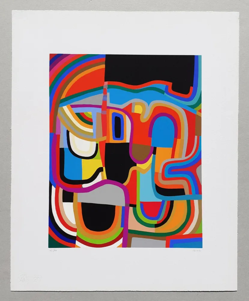 Siebdruck Burri - Trittico E - Serigrafia 2-E