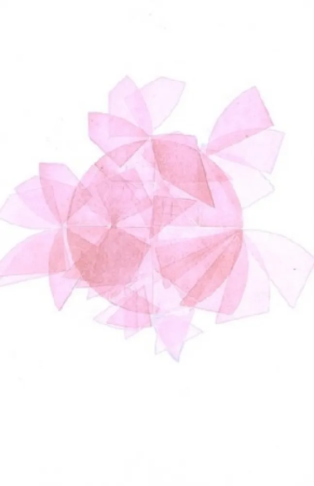 Radierung Bury - Cercle éclaté