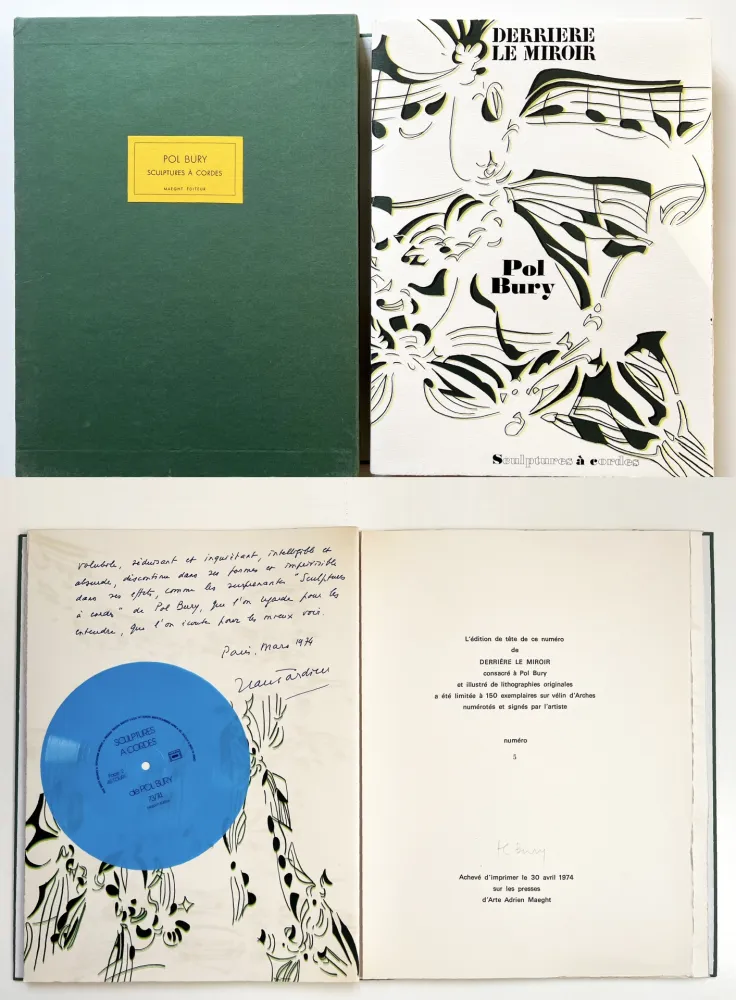 Illustriertes Buch Bury - Derrière le Miroir n°209. POL BURY. Avril 1974. TIRAGE DE LUXE SIGNÉ.