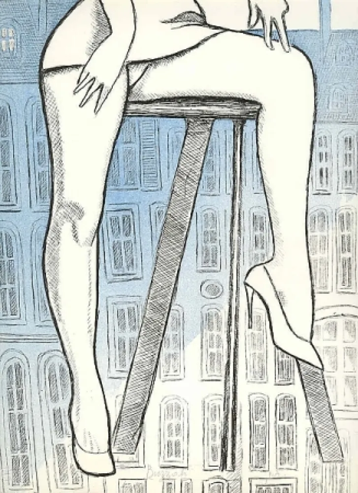 Radierung Und Aquatinta Buzzati - Senza titolo