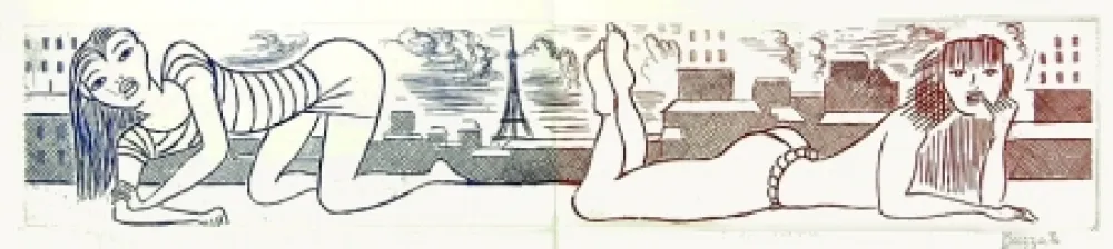 Radierung Und Aquatinta Buzzati - Senza titolo