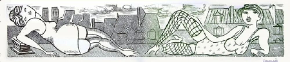 Radierung Und Aquatinta Buzzati - Senza titolo