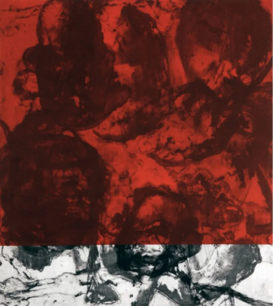 Aquatinta Cabrita Reis - E as estrelas do céu cairam na terra....III