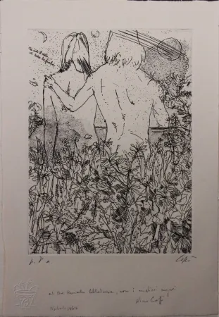 Radierung Caffè - Untitled