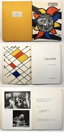 Illustriertes Buch Calder - CALDER OISELEUR DU FER. DERRIÈRE LE MIROIR N° 156 DE LUXE SIGNÉ. 9 lithographies (1966).