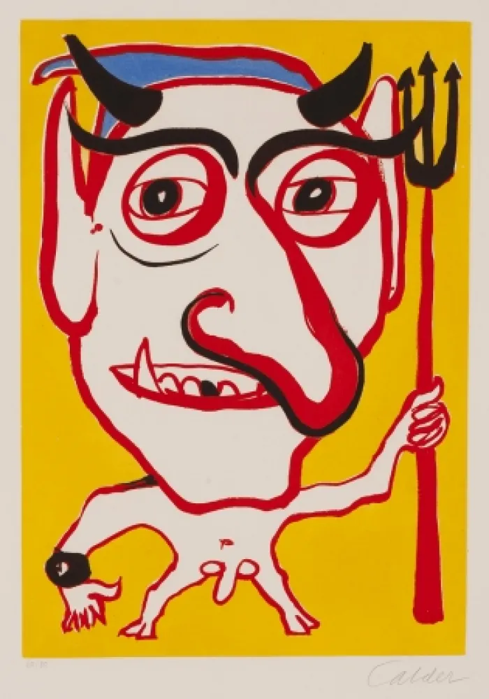 Radierung Und Aquatinta Calder - Constantin Tacou