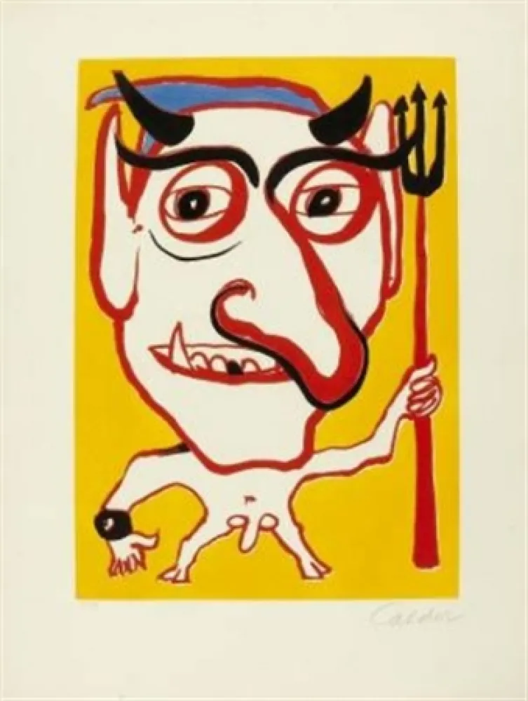 Radierung Und Aquatinta Calder - Constantin Tacou