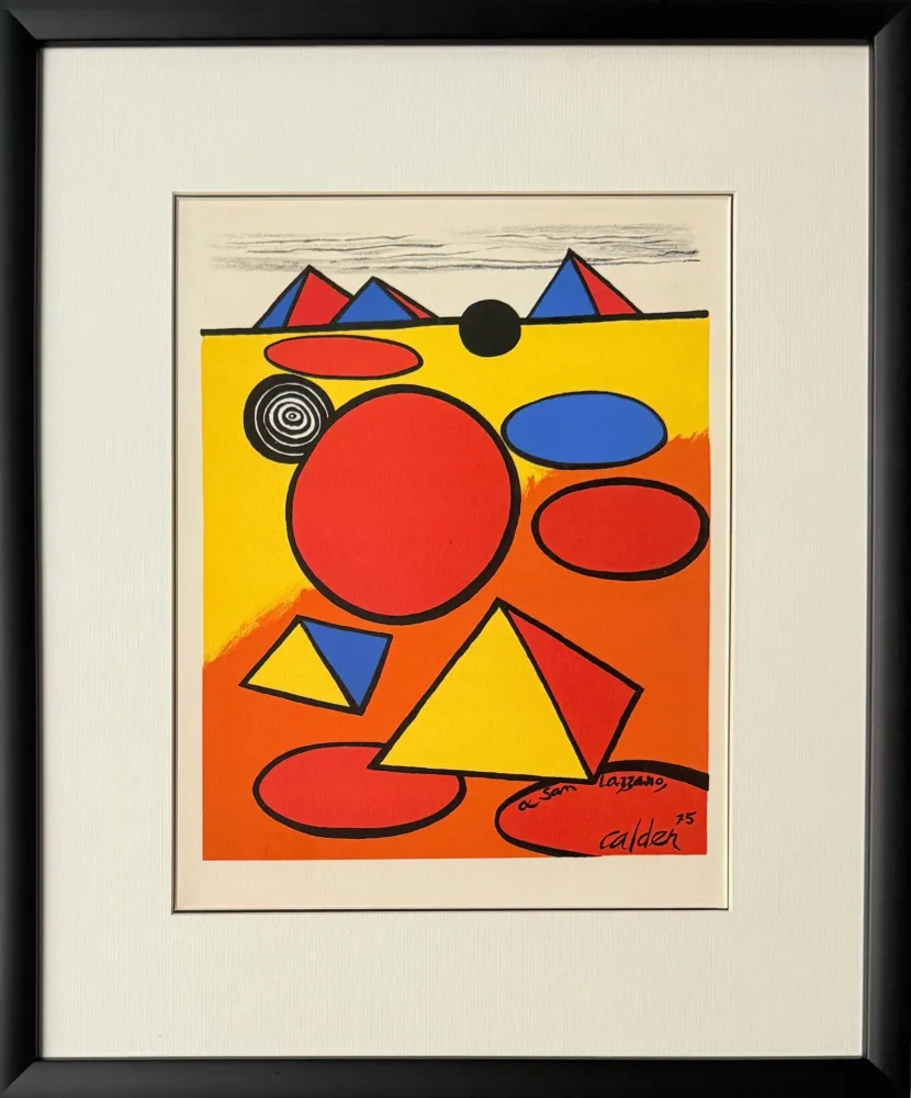 Lithographie Calder - Hommage à San Lazzaro