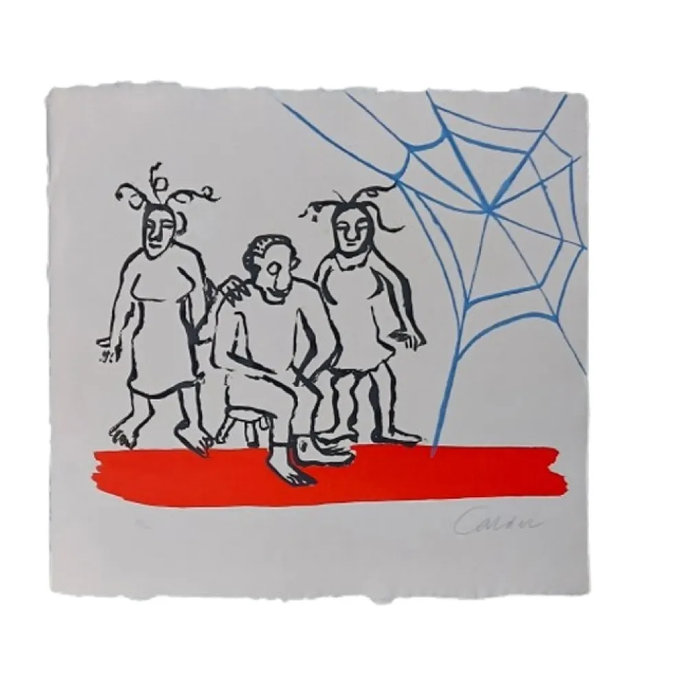 Aquatinta Calder - Le sacrilège d’Alan Kent (1976)