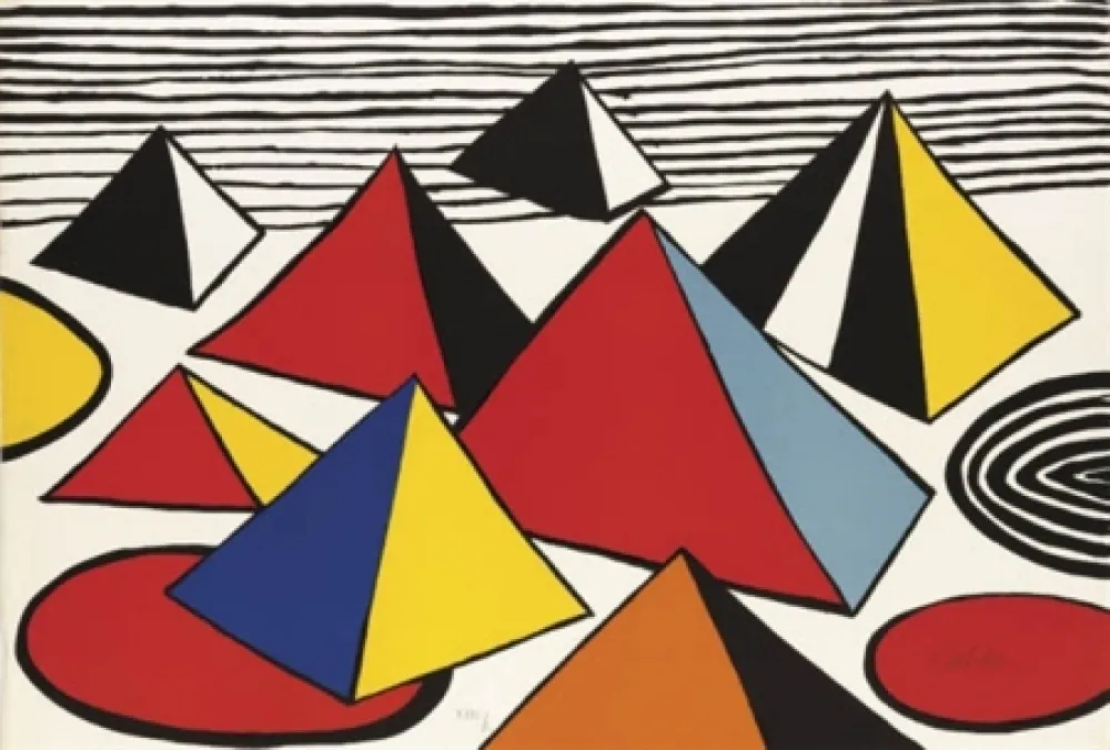 Lithographie Calder - Pyramides