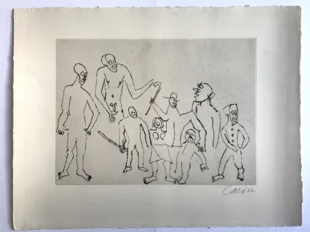 Radierung Calder - Sans titre (Santa Claus VI)