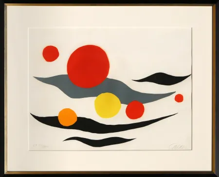 Lithographie Calder - Sun and Planets