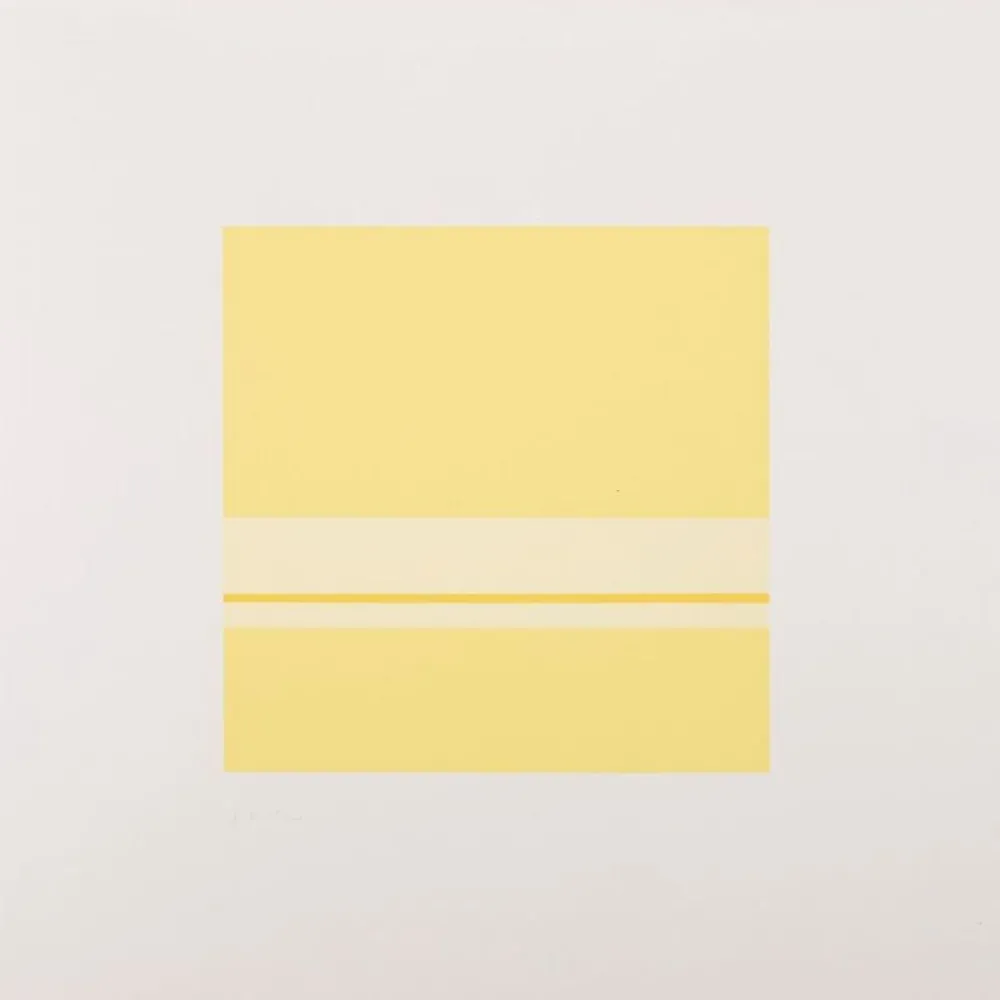 Siebdruck Calderara - Giallo