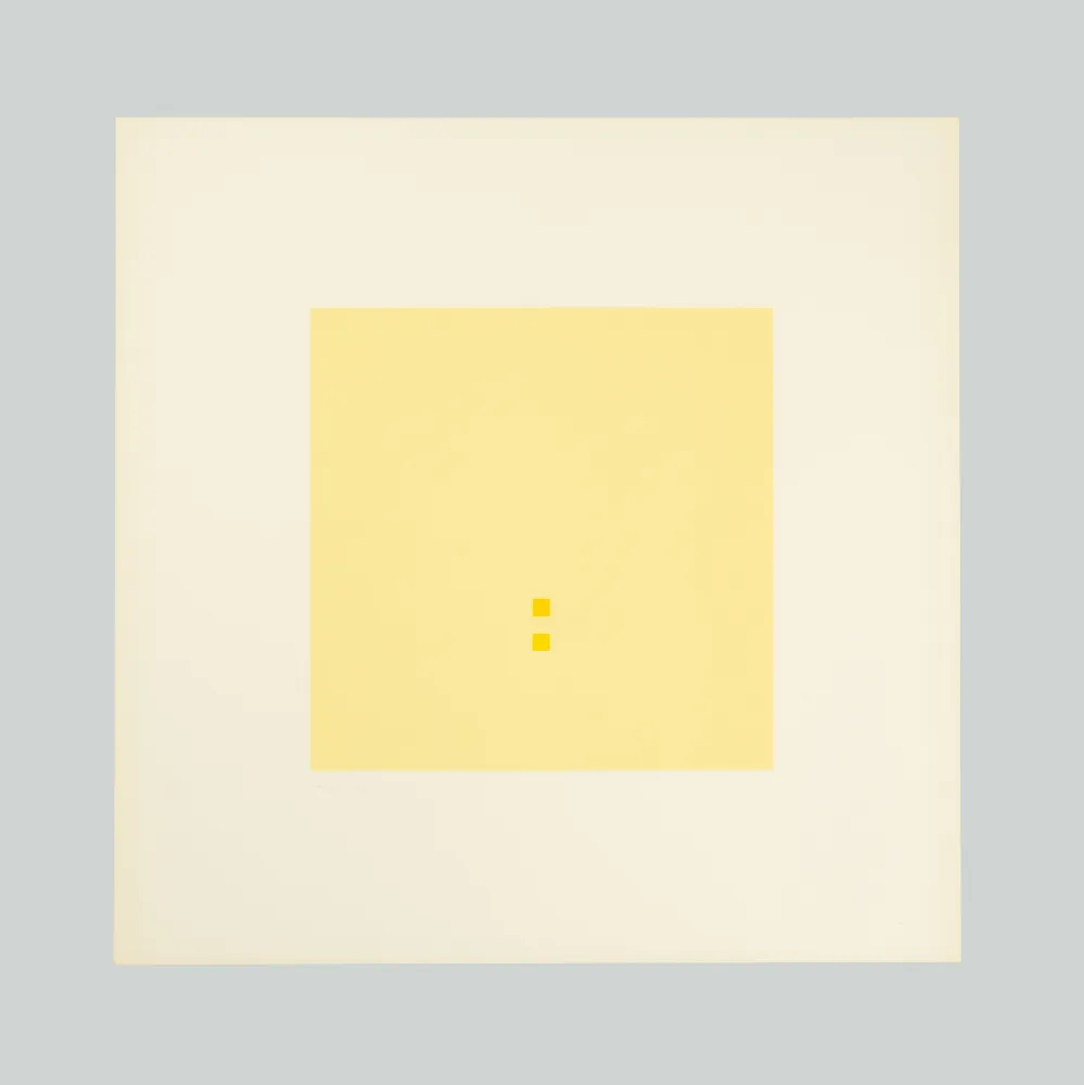 Siebdruck Calderara - Luce spazio immagine