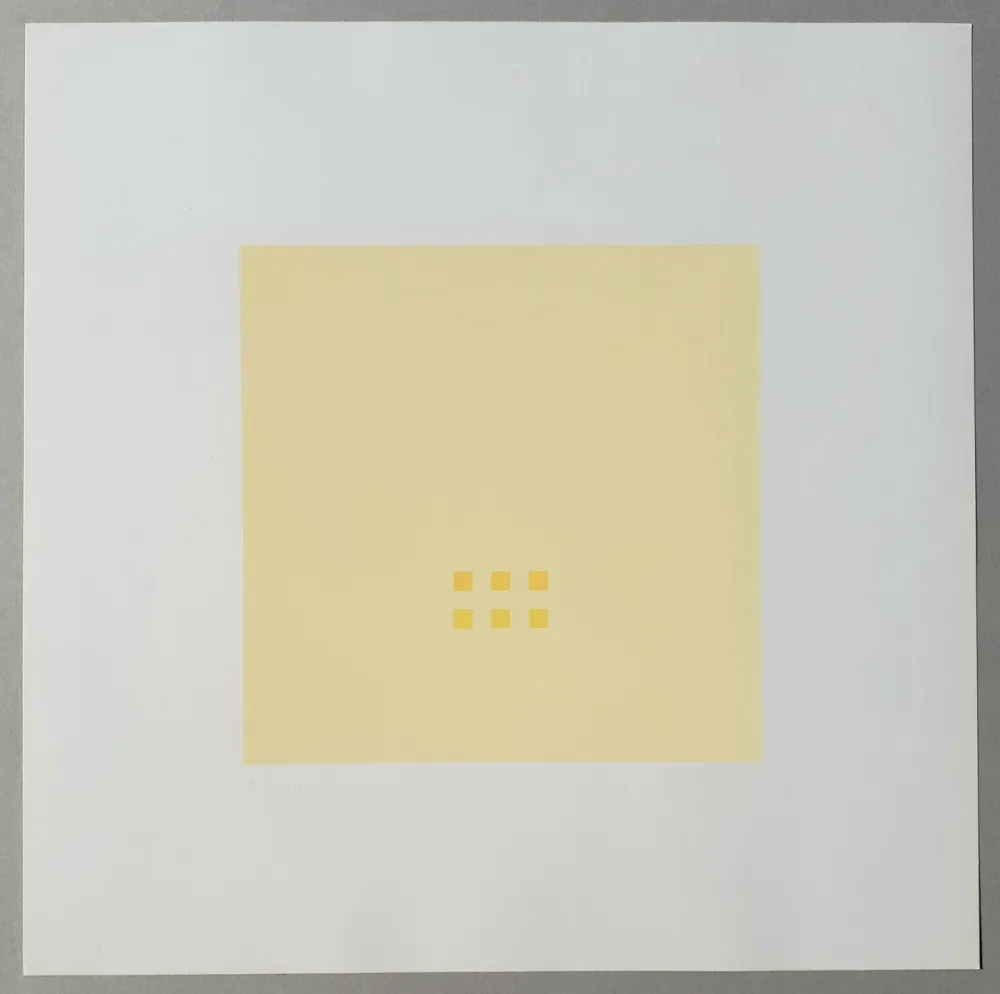 Siebdruck Calderara - Luce spazio immagine (Tav. 3)