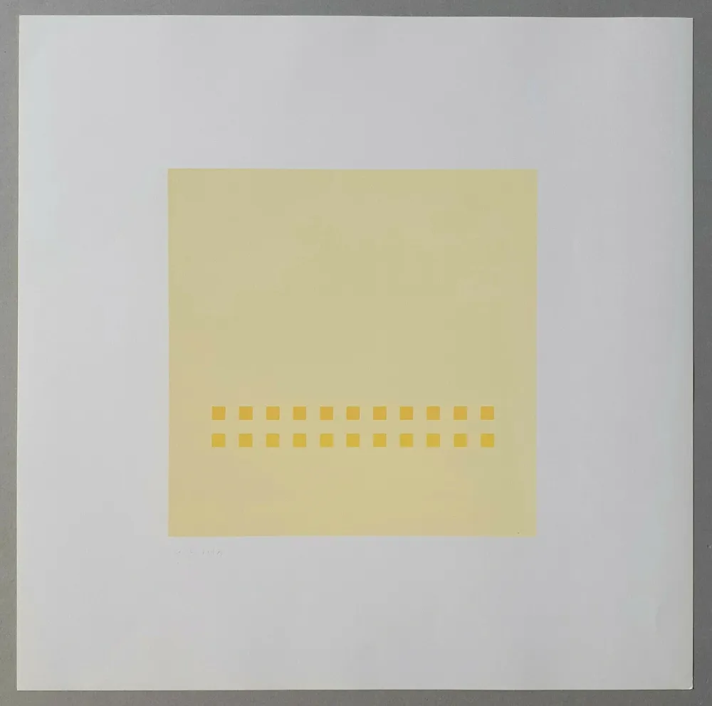 Siebdruck Calderara - Luce spazio immagine (Tav. 7)