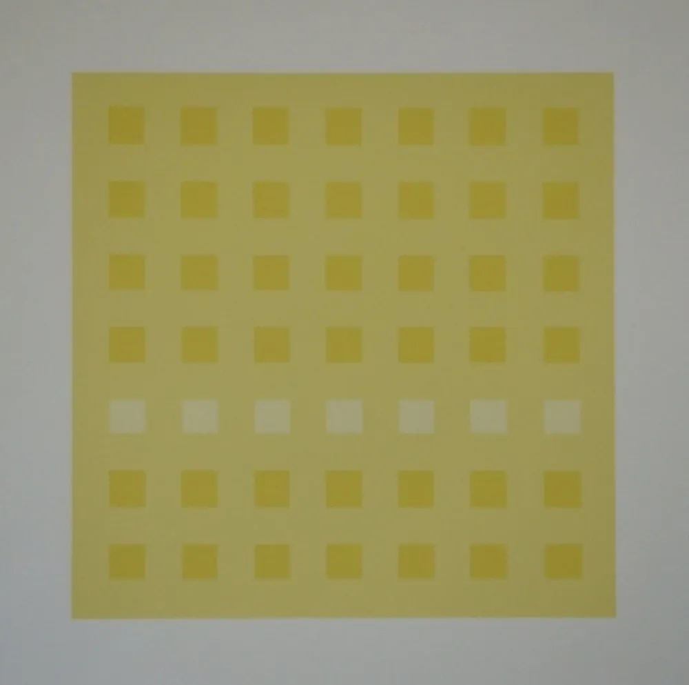 Siebdruck Calderara - Yellow Squares
