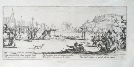 Radierung Callot - L'Arquebusade / The Firing Squad