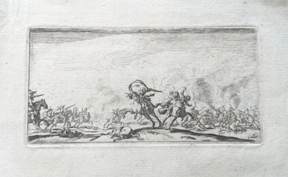 Radierung Callot - Le combat au pistolets