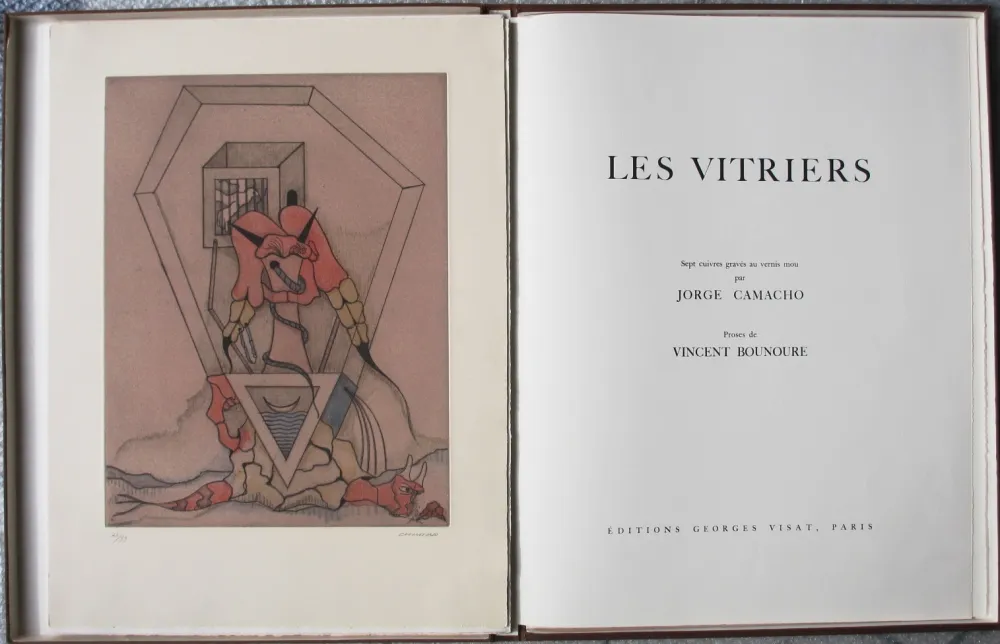 Radierung Und Aquatinta Camacho  - Les Vitriers