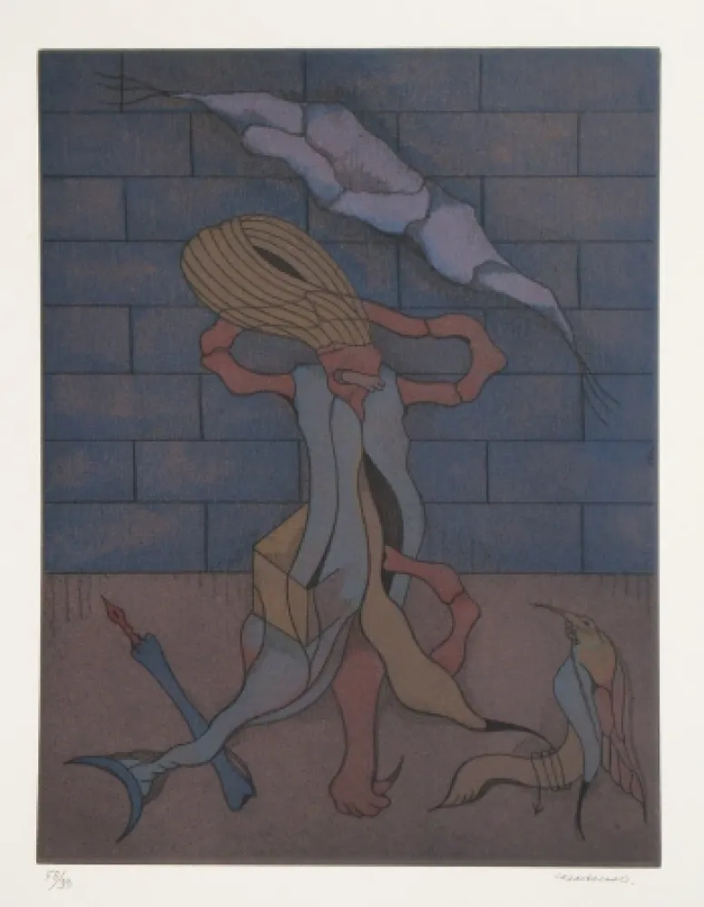 Radierung Und Aquatinta Camacho  - Les vitriers