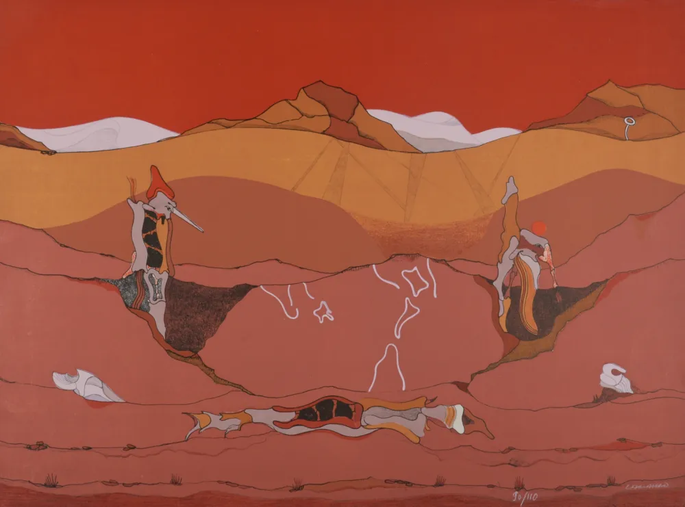 Lithographie Camacho  - Nazca, 1986 - Hand-signed