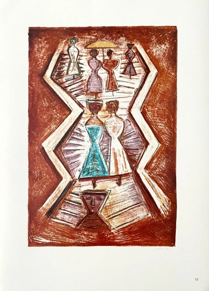 Lithographie Campigli (After) - Scalinata