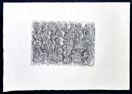 Lithographie Campigli - Massimo Campigli (1895–1971) – Follia di donne – Lithograph on Fabriano paper – 1959