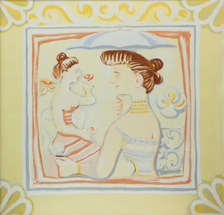 Siebdruck Campigli - PASSEGGIATA