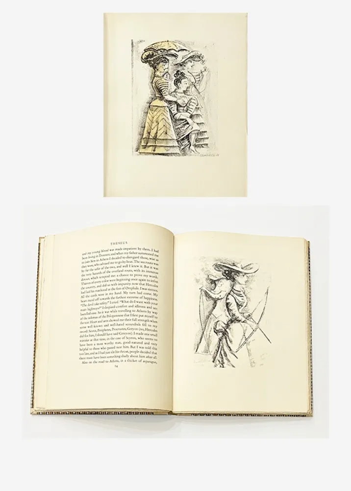 Illustriertes Buch Campigli - Theseus