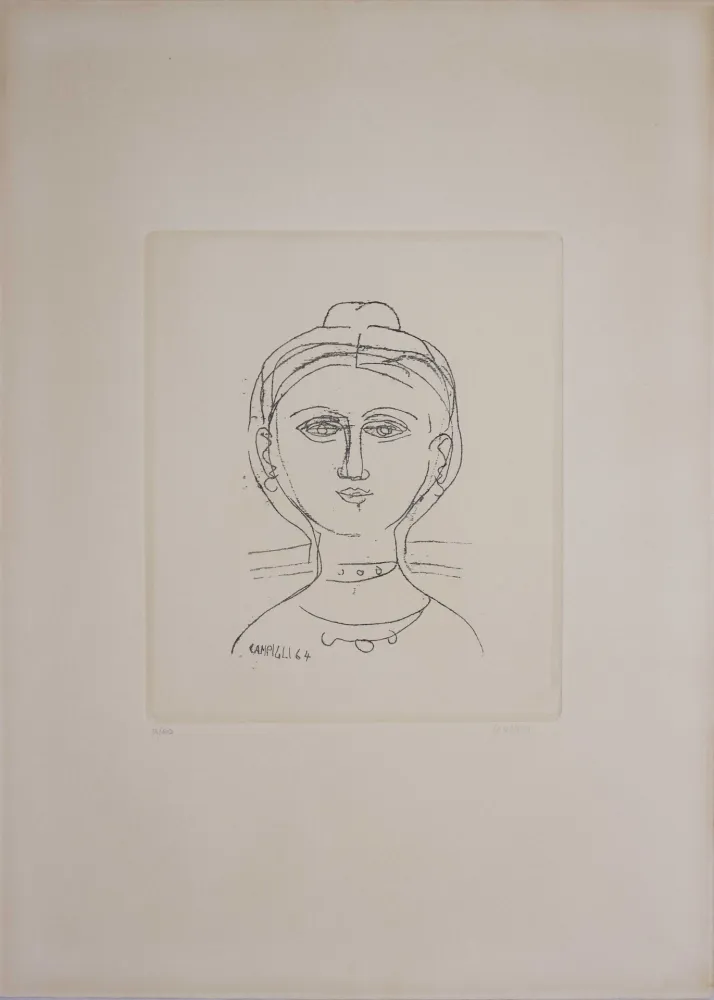 Stich Campigli - Volto femminile