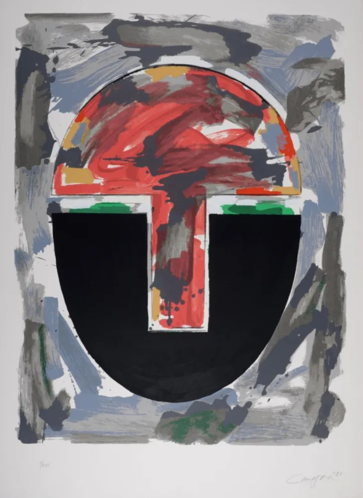 Siebdruck Canogar - Composition