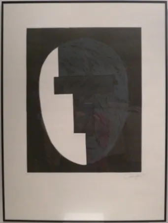 Aquatinta Canogar - Homenaje a Julio González