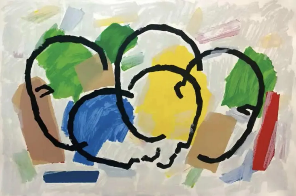 Siebdruck Canogar - Urbana