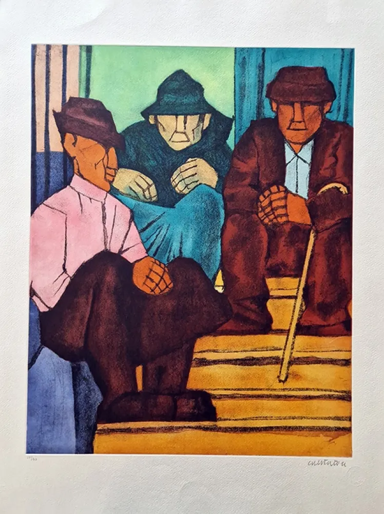 Radierung Cantatore - Gente del sud.