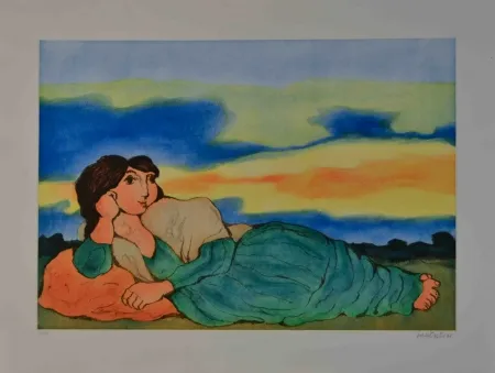 Siebdruck Cantatore - Odalisca