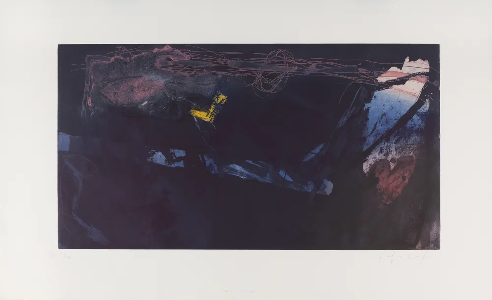 Radierung Und Aquatinta Capa - Azul marino