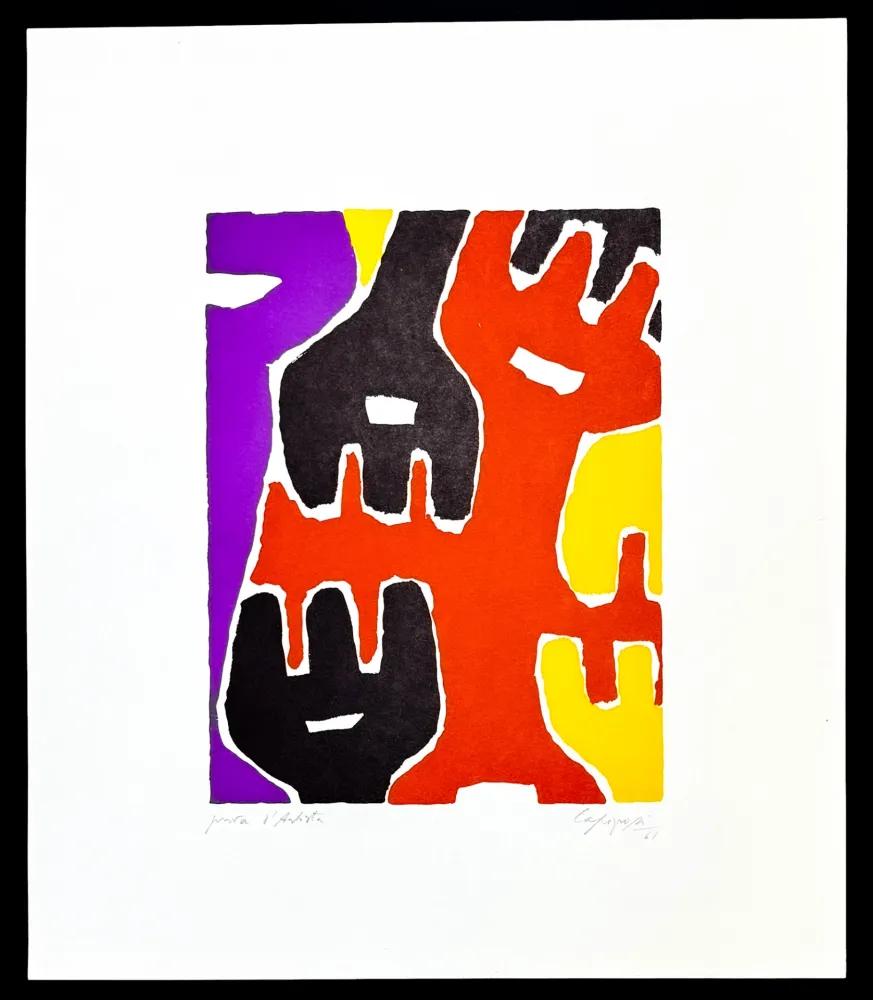 Keine Technische Capogrossi - Giuseppe Capogrossi (1900–1972) - Zincography on paper - 1961