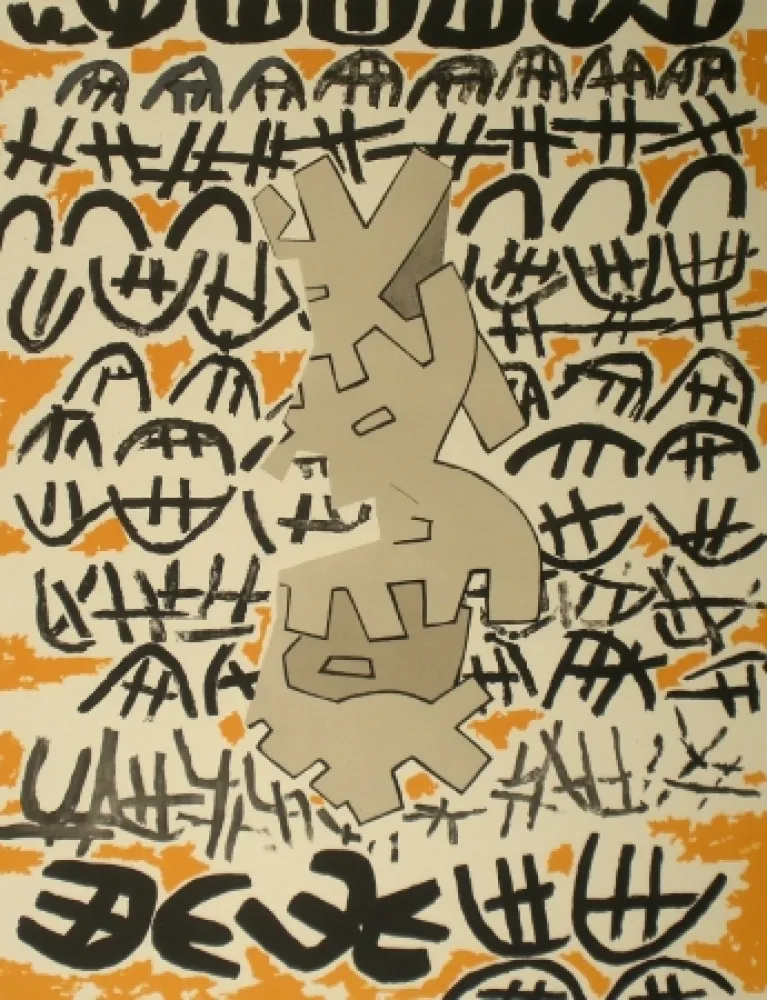 Lithographie Capogrossi - Opale n.4