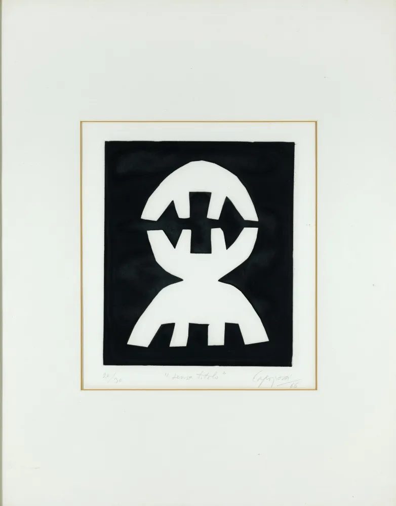 Aquatinta Capogrossi - Senza titolo