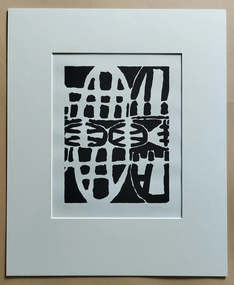 Lithographie Capogrossi - Senza titolo