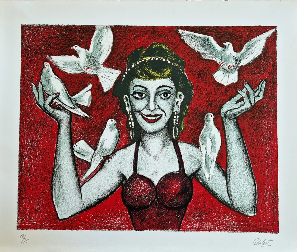 Lithographie Carletti - La valletta