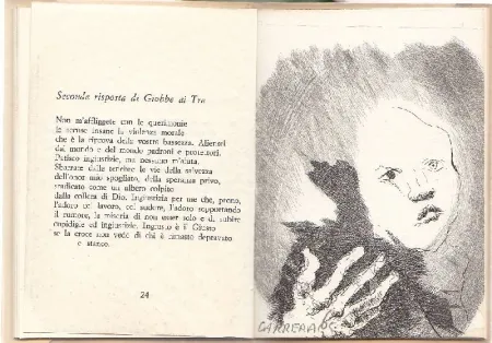 Radierung Carrera - Giobbe