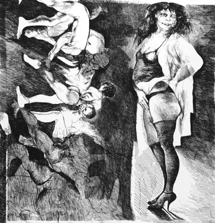 Radierung Carrera - La strada