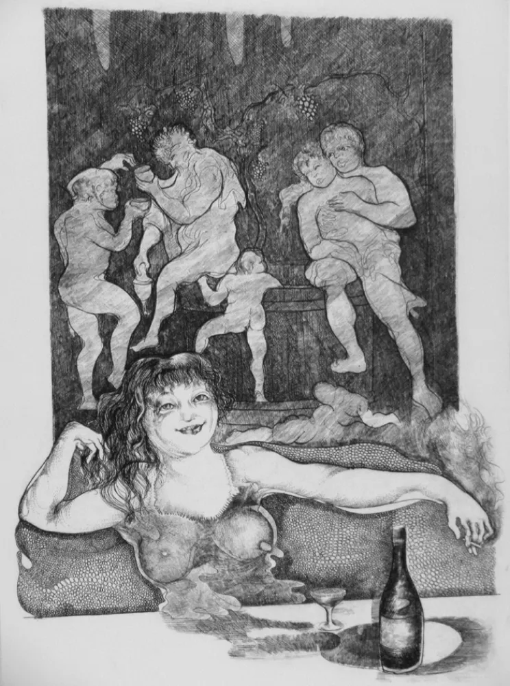 Radierung Carrera - L'attesa n.1