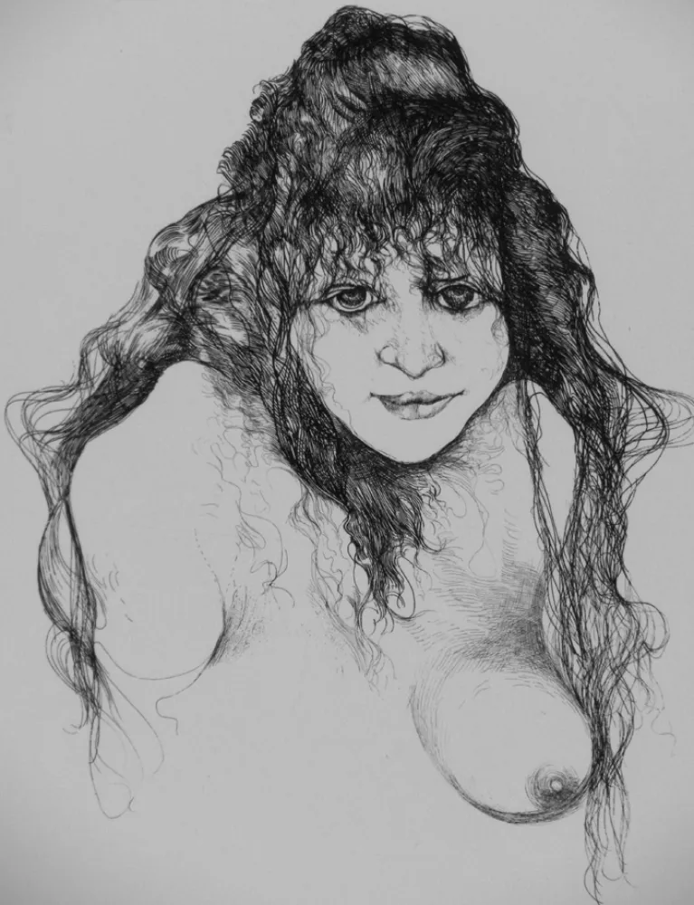 Radierung Carrera - Viso