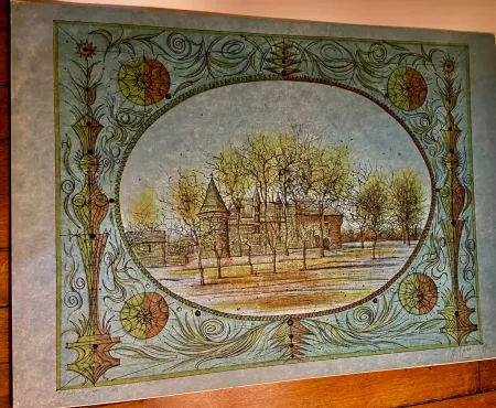 Lithographie Carzou - Le Château de Rochechouart