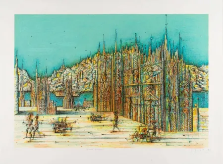 Lithographie Carzou - Palais des mirages (Palace of Mirages)