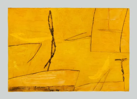 Radierung Und Aquatinta Cascella - Composizione gialla