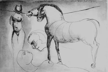 Radierung Cassinari - L'amore